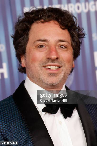 Sergey Brin attends the 2024 Breakthrough Prize Ceremony at Academy Museum of Motion Pictures on April 13, 2024 in Los Angeles, California.