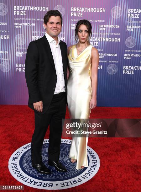 Magnus Carlsenarrives at the 10th Annual Breakthrough Prize Ceremony at Academy Museum of Motion Pictures on April 13, 2024 in Los Angeles,...