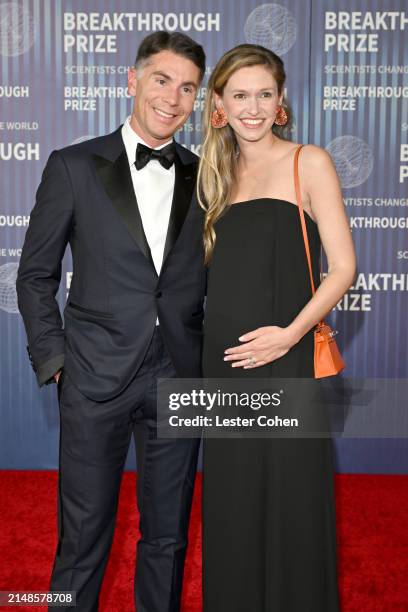 Josh Fink and Arielle Small attend the 10th Breakthrough Prize Ceremony at the Academy of Motion Picture Arts and Sciences on April 13, 2024 in Los...