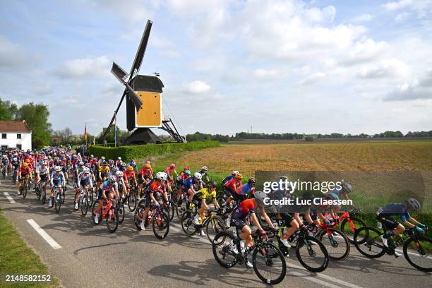 Eva Van Agt of The Netherlands and Team Visma | Lease a Bike, Barbara Malcotti of Italy and Team Human Powered Health, Grace Lister of The United...