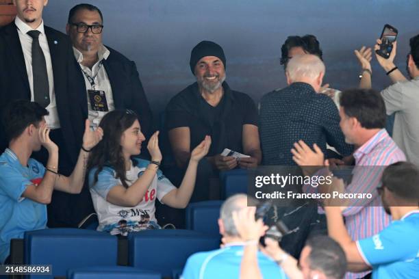 Luciano Spalletti former SSC Napoli head coach before the Serie A TIM match between SSC Napoli and Frosinone Calcio at Stadio Diego Armando Maradona...