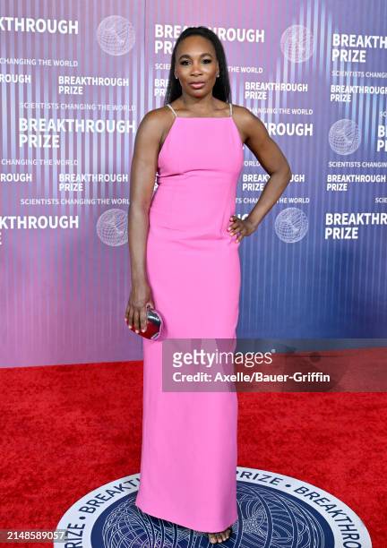 Venus Williams attends the 10th Annual Breakthrough Prize Ceremony at Academy Museum of Motion Pictures on April 13, 2024 in Los Angeles, California.