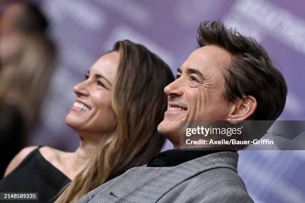 Susan Downey and Robert Downey Jr. Attend the 10th Annual Breakthrough Prize Ceremony at Academy Museum of Motion Pictures on April 13, 2024 in Los...