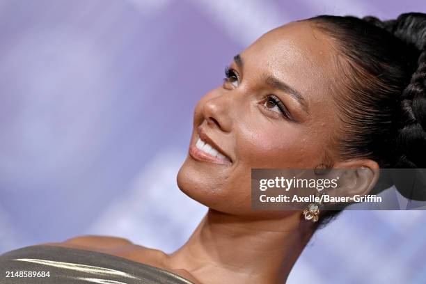 Alicia Keys attends the 10th Annual Breakthrough Prize Ceremony at Academy Museum of Motion Pictures on April 13, 2024 in Los Angeles, California.