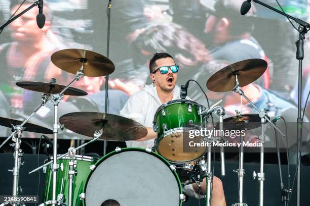 Lukas Pour of Gutalax, performs during a Mx Metal Festo 2024 at velodromo on April 13, 2024 in Monterrey, Mexico.