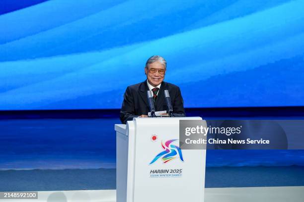 Timothy Fok Tsun-ting, Vice President of the OCA and Chairperson of the OCA Coordination Committee, speaks during a celebration to mark 300 days to...