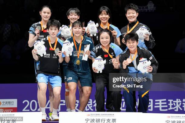 Zheng Yu and Zhang Shuxian of China, Lee So Hee and Baek Ha Na of Korea, Chen Qingchen and Jia Yifan of China, Tan Ning and Liu Shengshu of China...