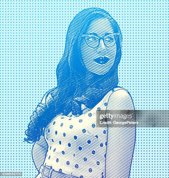 female body positive influencer - creative content stock illustrations