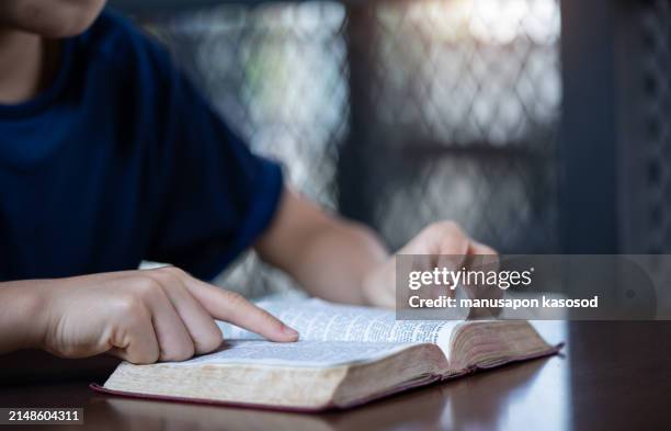 Boy Reading Scriptures 476 Boy Reading The Bible Stock Photos, High-Res Pictures, and Images ...