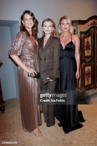 Dana Schweiger, Denise Ohnona and Luna Schweiger during the 2024 Spa Awards at Das Achental on April 13, 2024 in Grassau, Germany.