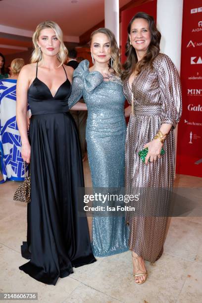 Luna Schweiger, Regina Halmich and Dana Schweiger during the 2024 Spa Awards at Das Achental on April 13, 2024 in Grassau, Germany.