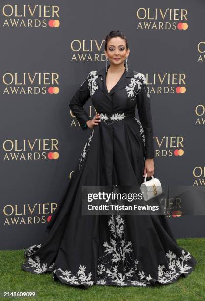 Seeta Patel attends The Olivier Awards 2024 at The Royal Albert Hall on April 14, 2024 in London, England.