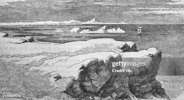 in baffin's bay - new amsterdam stock illustrations