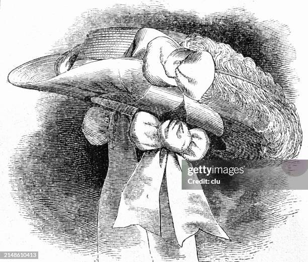 female riding hat - new amsterdam stock illustrations