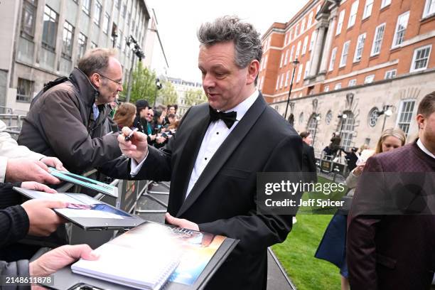 Michael Sheen attends The Olivier Awards 2024 at The Royal Albert Hall on April 14, 2024 in London, England.