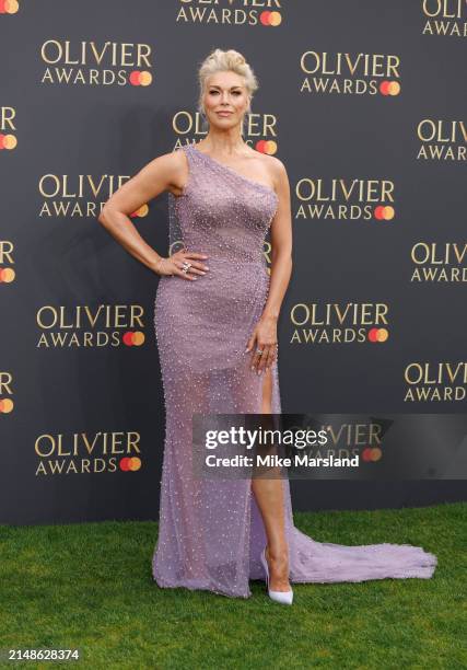 Hannah Waddingham attends The Olivier Awards 2024 at The Royal Albert Hall on April 14, 2024 in London, England.