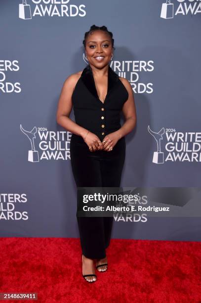 Quinta Brunson attends the 2024 Writers Guild Awards Los Angeles Ceremony at the Hollywood Palladium on April 14, 2024 in Los Angeles, California.