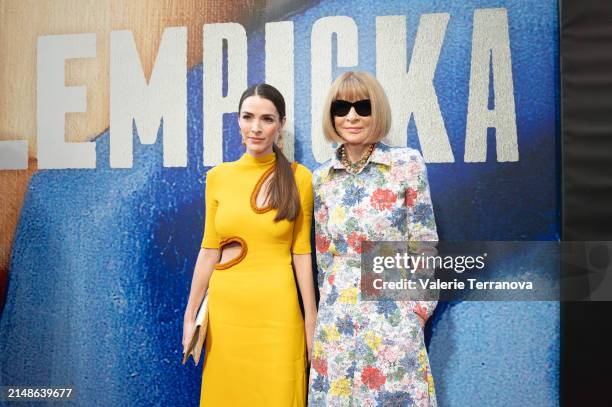 Bee Shaffer and Anna Wintour attend the "Lempicka" Broadway opening night at The Longacre Theatre on April 14, 2024 in New York City.