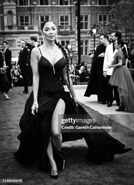 Nicole Scherzinger attends The Olivier Awards 2024 at The Royal Albert Hall on April 14, 2024 in London, England.