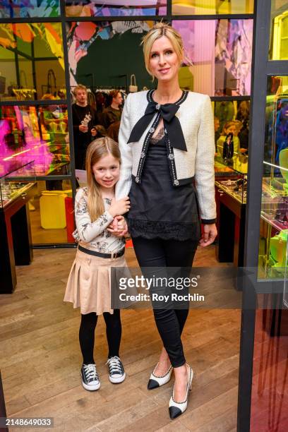 Lily-Grace Rothschild and Nicky Hilton Rothschild attend Patricia Field Hosts Senior Dog Rescue Runway Show at Flying Solo in Soho on April 14, 2024...
