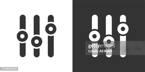adjustment solid icons. containing data, strategy, planning, research solid icons collection. vector illustration. for website design, logo, app, template, ui, etc - adjusting stock illustrations