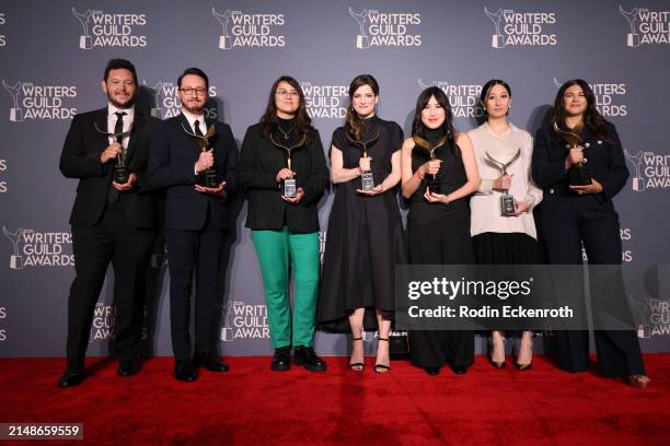 Kevin Rosen, Niko Gutierrez-Kovner, Jean Kyoung Frazier, Carrie Kemper, Marie Hanhnhon Nguyen, Alice Ju and Joanna Calo, winners of the "Limited...