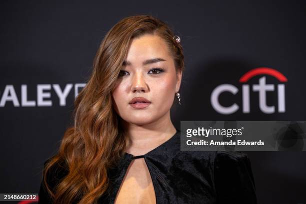 Actress Elizabeth Yu attends the PaleyFest LA 2024 screening of "Avatar: The Last Airbender" at Dolby Theatre on April 14, 2024 in Hollywood,...