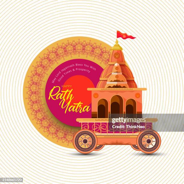 rath yatra - chariot stock illustrations