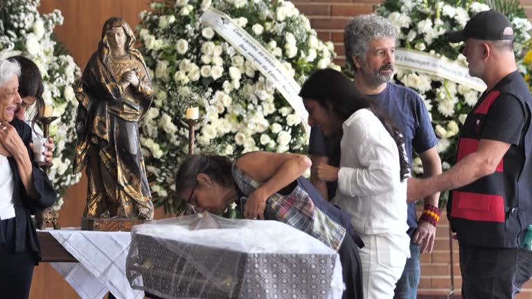 BRA: Brazilians attend the wake of famous cartoonist Ziraldo