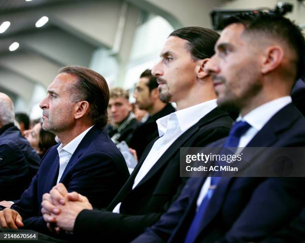 Founder and Managing Partner of RedBird Gerry Cardinale looks on during the UEFA Europa League 2023/24 Quarter-Final first leg match between AC Milan...