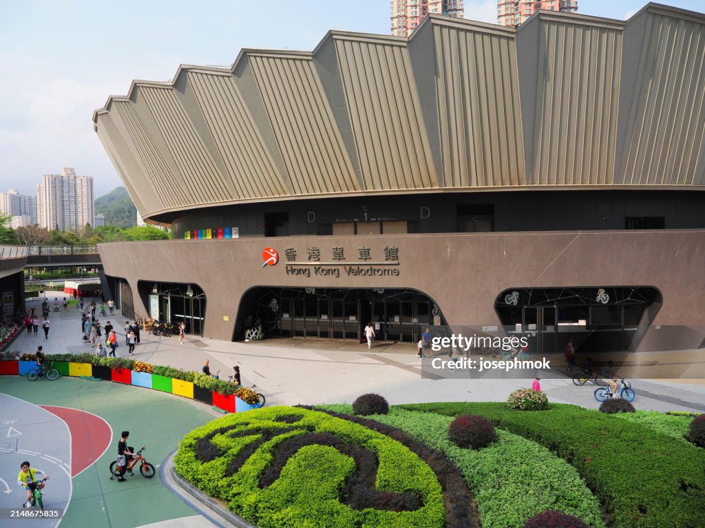 The Hong Kong Velodrome located at 105-107 Po Hong Road, Tseung Kwan O, hong kong