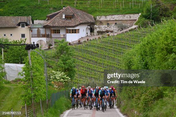 Bastien Tronchon of France and Decathlon Ag2R La Mondiale Team, Gregor Muhlberger of Austria and Movistar Team, Geraint Thomas of The United Kingdom...