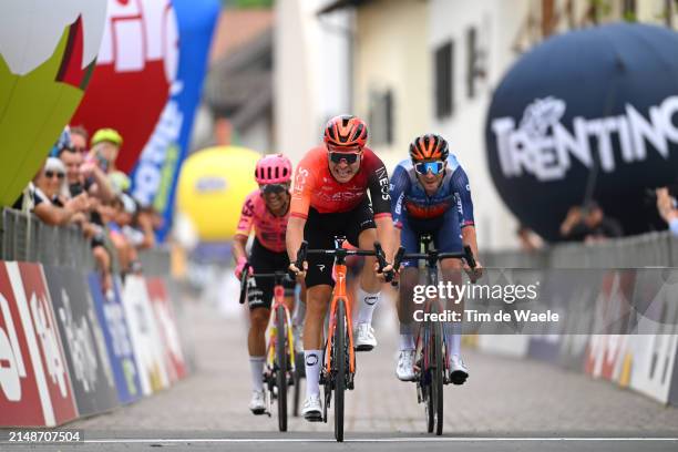 Tobias Foss of Norway and Team INEOS Grenadiers crosses the finish line and win the 47th Tour of the Alps 2024, Stage 1 a 133.3km stage from Neumarkt...