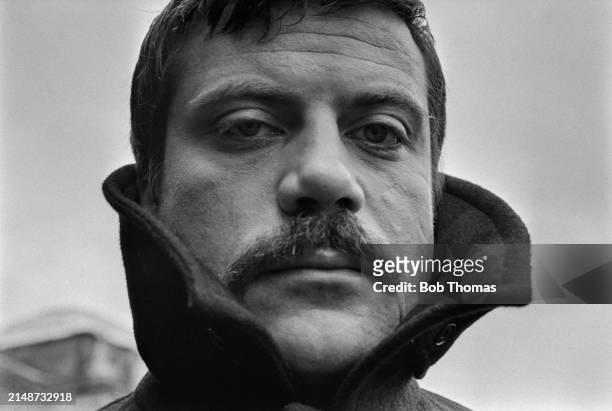 English actor Oliver Reed posed in England circa 1969.