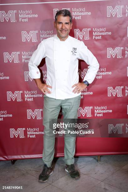 Spanish chef Paco Roncero attends the Millesime Fest photocall at Real Casino de Madrid on April 15, 2024 in Madrid, Spain.