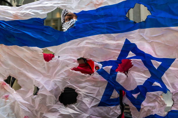 NY: Pro-Gaza Protestors Hold Rally On Wall Street