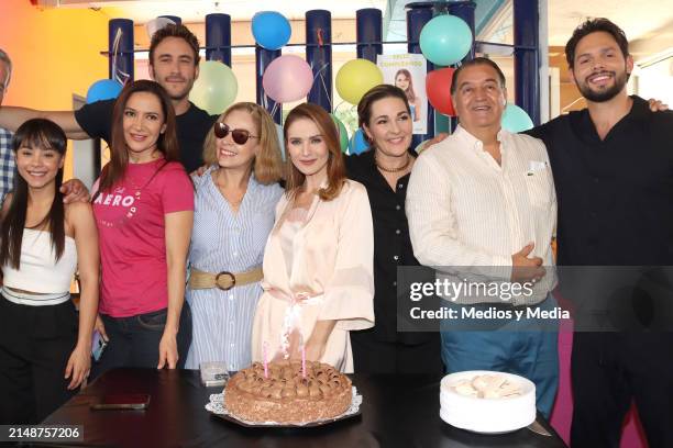 Paola Hasany, Perla Corona, Roberto Romano, Isadora González, Kimberly Dos Ramos, Eugenia Cauduro, Salvador Mejía and Emmanuel Palomares attend...