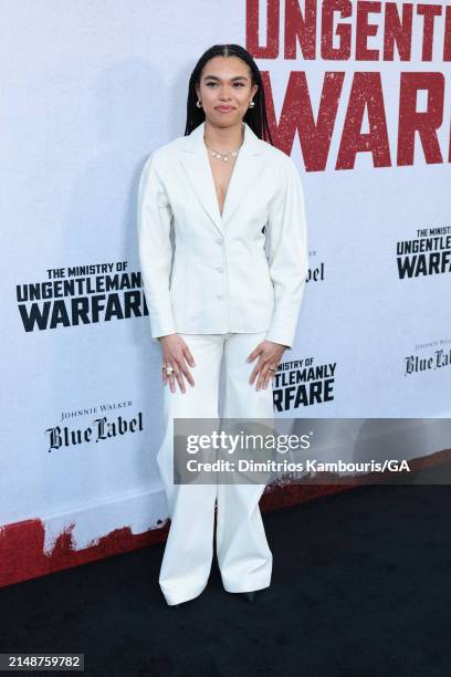 Sofia Bryant attends the premiere of "The Ministry Of Ungentlemanly Warfare" at AMC Lincoln Square Theater on April 15, 2024 in New York City.