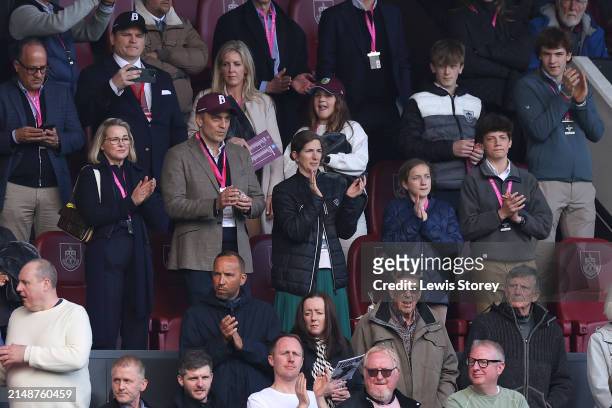 Burnley FC Director, Stuart Hunt, looks on from the stands prior to the Premier League match between Burnley FC and Brighton & Hove Albion at Turf...