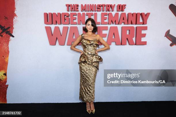 Eiza González Rivera attends the premiere of "The Ministry Of Ungentlemanly Warfare" at AMC Lincoln Square Theater on April 15, 2024 in New York City.