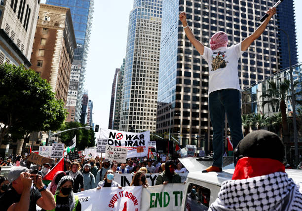 CA: Protesters In Los Angeles Strike For Ceasefire In Gaza