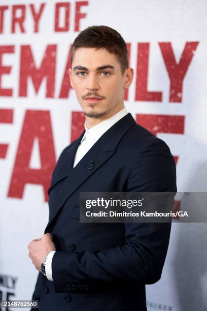 Hero Fiennes Tiffin attends the premiere of "The Ministry Of Ungentlemanly Warfare" at AMC Lincoln Square Theater on April 15, 2024 in New York City.