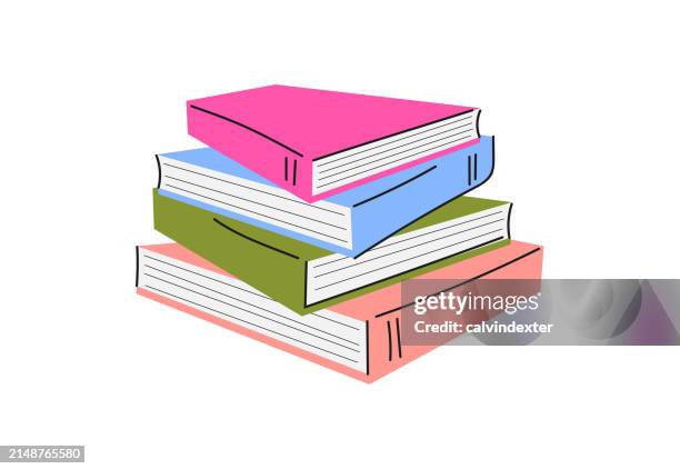 books doodle drawings - collect icon stock illustrations