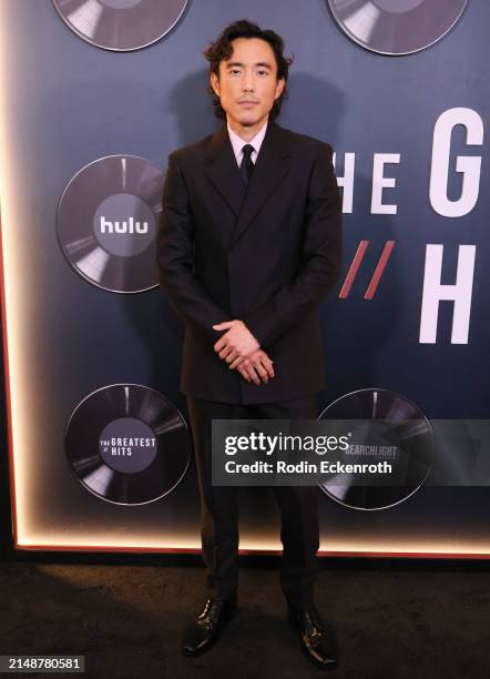 Justin H. Min attends the Los Angeles premiere of Searchlight Pictures' "The Greatest Hits" at El Capitan Theatre on April 15, 2024 in Los Angeles,...