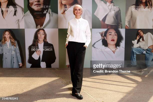 Dr Susan Carland attends the 2024 Witchery White Shirt Campaign launch in support of the Ovarian Cancer Research Foundation at Sydney Opera House on...