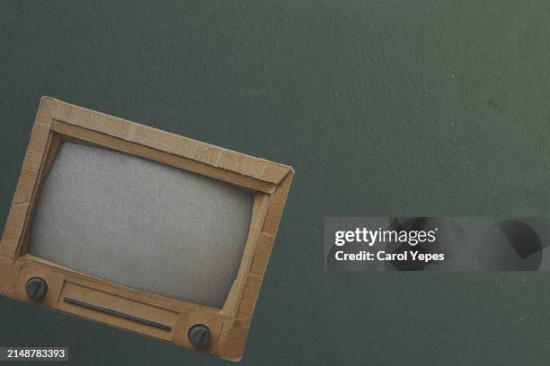 vintage television with space for copy - cross channel stock pictures, royalty-free photos & images
