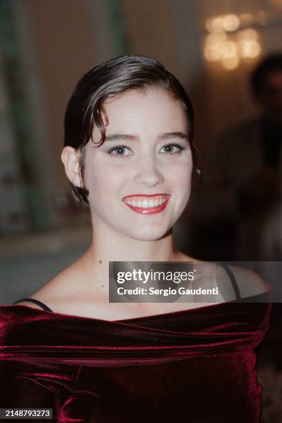 Actrice Vahina Giocante lors du festival du film de Cabourg, le 7 Juin 1998.