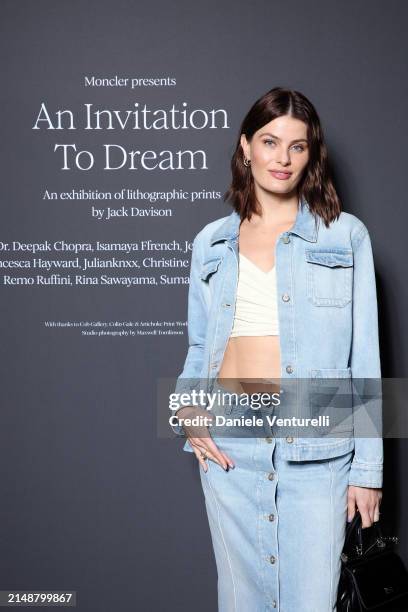 Isabeli Fontana attends a photocall for "An Invitation To Dream" during the Milan Design Week 2024 on April 15, 2024 in Milan, Italy.