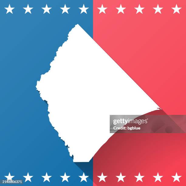 horry county, south carolina. map on blue and red background - conway south carolina stock illustrations