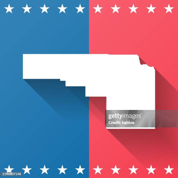 bonneville county, idaho. map on blue and red background - idaho falls stock illustrations